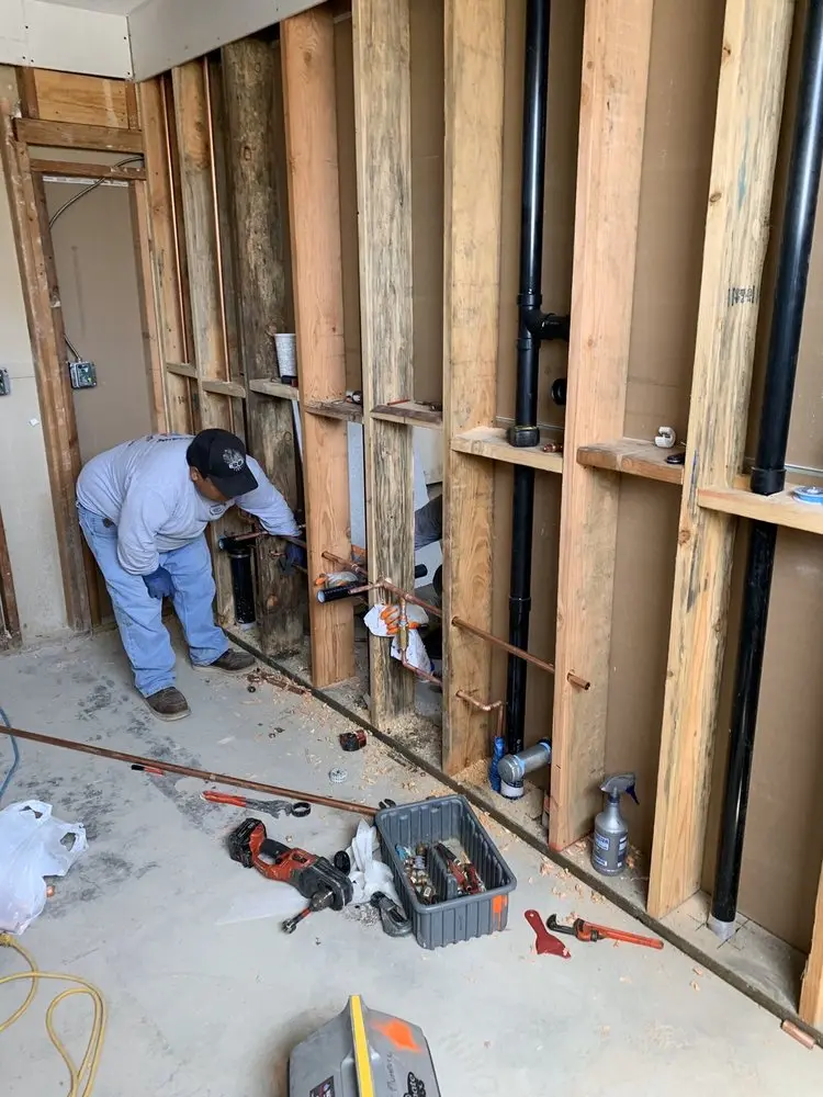 Commercial rough-in plumbing for Gas Line Repair in Dunlap